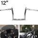 Guidon Ape Hanger De 12 Pouces Pour Moto, Adapté Au Harley Road Glide Fltrx