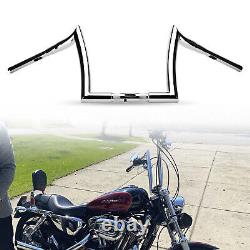 Guidon Ape Hanger de 12 pouces pour moto, adapté au Harley Road Glide FLTRX