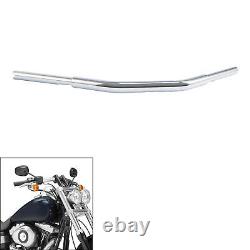 Guidon Chrome 1-1/4 1.25'' Adapté pour les modèles Harley Softail Dyna TBW