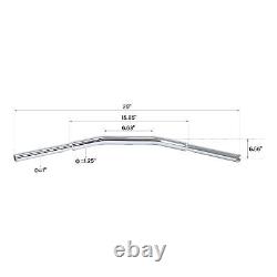 Guidon Chrome 1-1/4 1.25'' Adapté pour les modèles Harley Softail Dyna TBW