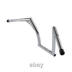 Guidon Chrome 14 Rise 1-1/4 Adapté pour Harley Dyna Street Fat Bob Low Rider US