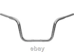 Guidon Chubby Classic Ape Hanger pour moto Wild1 en chrome de 10 x 1,25 pouces