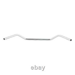 Guidon Fehling Flat Track BAR de 93cm, chromé, pour Harley-Davidson avec Tüv