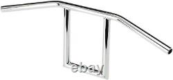 Guidon de moto Biltwell Moto en chrome pour motocyclette