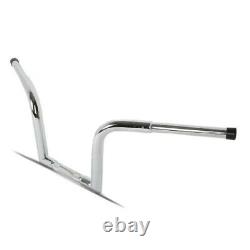 Handlebar Fat Ape Hanger Square 10 Pour Harley Heritage Softail Classic Chrome