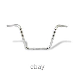 Magasin de pièces pour motos Motorcycle Storehouse Buffalo Apehangers Guidon en Chrome 1-1/4 x 14 pouces de hauteur