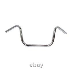 Mini guidon Ape Hanger de 10 pouces en chrome (diamètre de 1 pouce ou 25 mm) P660900