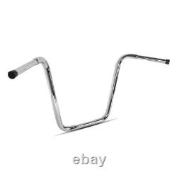 Poignée Fat Ape Hanger Classic 18 Pour Harley Dyna Wide Glide Chrome