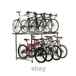 Support de vélo pour 8 vélos chromé