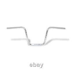 Translate this title in French: Fehling Moto Moto Apehanger Style Étroit Chrome 25cm Hauteur 1 Pouce